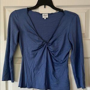 Giorgio Armani Women's Long Sleeve Blue Top